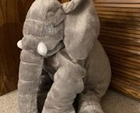 Appease Plush Realistic Elephant Stuffed Animal Sewn Eyes Soft Floppy Lovey - £16.69 GBP