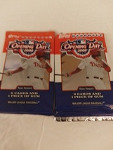 Topps Baseball Opening Day 2008 Trading Cards Lot Of 2 Sealed Packs Of 6 Cards - £11.94 GBP