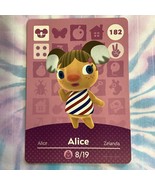 Animal Crossing Amiibo Card Alice Series 2 - $168.13 MXN