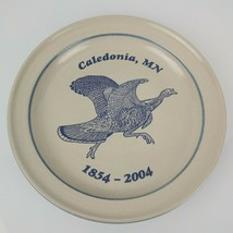 Red Wing Pottery Stoneware Plate 150 Years Caledonia Minnesota Turkey 116/300 - £61.94 GBP