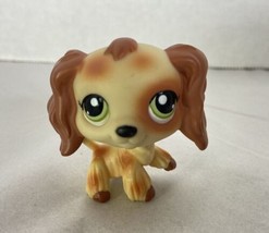 Littlest Pet Shop LPS Cocker Spaniel Red Tan Green Dot Eyes Toy Figure H... - £27.37 GBP