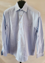 Tommy Bahama Blue &amp; White Plaid Button Down Shirt Mens Size 16 34/35 - £15.58 GBP