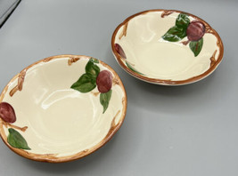 Bowls Franciscan Apple  Pattern Set of 2 Dessert Bowls 8&quot;  1979 - 1984 - £16.95 GBP