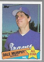 1985 Topps All Star Dale Murphy Atlanta Braves #716 - £1.69 GBP