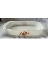 SUPER RARE!! VINTAGE ARCOPAL FRANCE ROSES Roaster Or Baking Dish MILK GL... - $29.99