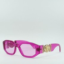 VERSACE VE4361 5334/5 Pink Transparent /Fuchsia 53-18-140 Sunglasses New Auth... - £140.96 GBP