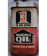Vintage 3-In-One Oil Can 1/2 Pint Can Economy Size Handy Oiler Embossed ... - €9,44 EUR