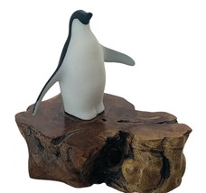 Penguin Figurine Joe Perry signed art sculpture nautical marine bird vtg arctic - £42.81 GBP