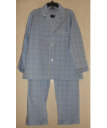 NEW MENS TOWNCRAFT LIGHT BLUE PLAID WOVEN COTTON BLEND PAJAMA SET  SIZE ... - $44.69 CAD