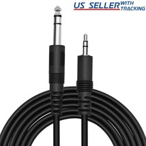 5Ft 6.35Mm 1/4&quot; To 3.5Mm 1/8&quot; Male Trs Stereo Audio Aux Adapter Conversion Cable - £11.87 GBP