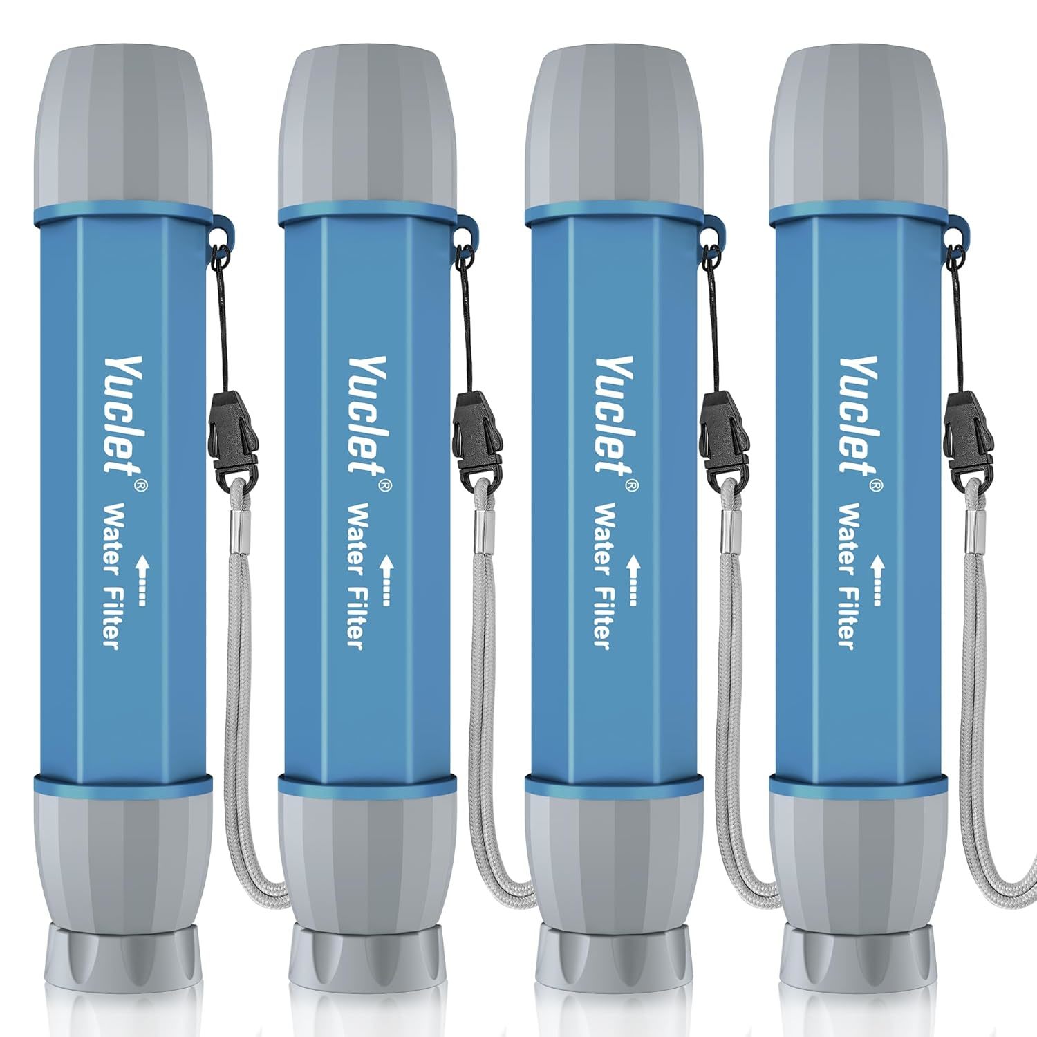 4 Pack Water Filter Straw, Portable Personal Water Filtration System, Water - $44.99