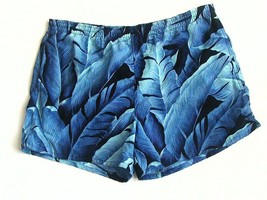 Men&#39;s Speedo Swim Trunks Size L Large Tropical Leaf Pattern - £7.66 GBP