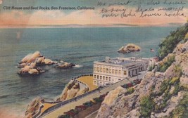 Cliff House Seal Rocks San Francisco California CA 1950 Lucien OK Postcard E06 - £3.07 GBP