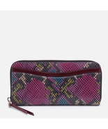 HOBO Max Large Zip Around Leather Continental Wallet, Organization, Mosa... - $162.75 CAD