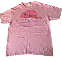 Barbie Pink T-Shirt With Cowboy Hat Graphic 100% Cotton Barbiecore - $9.89