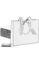 Silkfly Thank You Gift Bags 12ct. White,Silver - £6.90 GBP