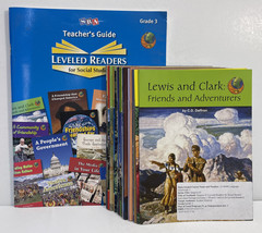 SRA Lot of 25 Books: 24 Leveled Readers + Teacher&#39;s Guide Grade 3 Social Studies - £80.17 GBP