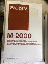 Sony M2000 Microcassette Transcriber with Foot Pedal &amp; Headset - $329.00