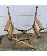 Director Chair Folding Wooden Chair Gold Medal 1930s Mid Century Vintage - $94.95