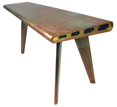 55" Copper Aluminum Writing Desk - $23,876.76 MXN