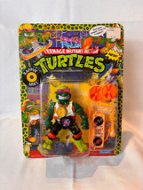 1991 Playmates RAPPIN&#39; MIKE Rock &#39;n Rollin TMNT Action Figure in Pack UN... - £118.66 GBP