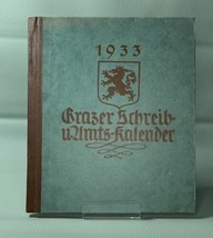 19323 Rare Antique Leykam Austria  Home Calendar Book Illustrated Graz - $44.55
