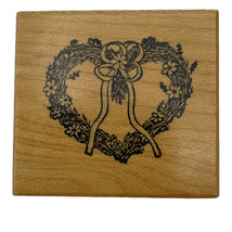 Valentine Grapevine Floral Heart Wreath Rubber Stamp PSX C-895 Vintage 1988 - £3.13 GBP