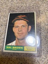 1961 Topps High Grade Set Break #218 Hal Brown Pitcher - £2.38 GBP