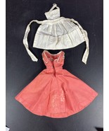 VINTAGE Mattel BARBIE-Q apron white  &amp; dress #962 1959 - £19.42 GBP
