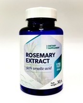 Rosemary Extract 120 Caps 50% Ursoic Acid Liver Functon Better Digestition - $17.87