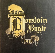 Bowdoin Bugle 1916 Maine Yearbook Volume 70 Lewiston Antique HC #2 HBS - £136.21 GBP