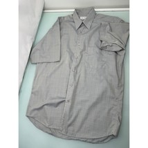 Vintage St Croix Men Shirt Lightweight Short Sleeve Button Up Gray Italy  M - £19.06 GBP