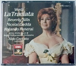 Beverly Sills ~ La Traviata, Giuseppe Verdi, Emi Records, Two Discs, 1988 ~ C Ds - £22.21 GBP