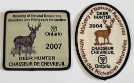 2000&#39;S MINISTRY OF NATURAL RESOURCES DEER HUNTING SEW ON PATCHES ONTARIO... - £15.71 GBP