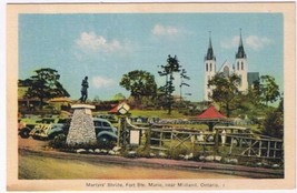 Postcard Martyrs Shrine Fort Ste Marie Near Midland Ontario - £2.25 GBP