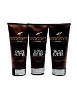 Woody&#39;s For Men Shave Butter 6 oz-3 Pack - $52.16