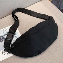 Men Waist Bags Big Waves Print Chest Pack Purse Casual Large Phone Belt Bag Pouc - £48.28 GBP
