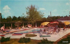 1950s Swimming Pool Bellemont Motor Hotel Restaurant Natchez  Mississipp... - $5.98