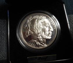 2001-P Proof American Buffalo Silver Dollar Commemorative Partial package - £77.53 GBP