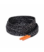 Black Elephant Print Flat Laces Fit For Air AJ Jordan 3 III &quot;Fear&quot; - $164.45 MXN
