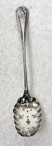 Bead Sterling by WHITING MANF CO Olive Spoon Pierced 6 1/2&quot; Handle R Mon... - $1,093.61 MXN