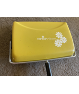 Vintage Bissell Daisy Yellow Push Manual Sweeper Vacuum - $88.11