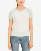 MSRP $24 Hippie Rose Juniors&#39; Burnout Baseball T-Shirt Green Size XS - $11.88