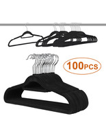 100Pcs Home Galvanized Sturdy Flocked Clothes Hanger Bar For Socks Multi... - $61.56