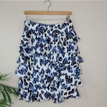 Worth | Navy Print Tiered Layered Full Skirt Womens Size 6 - $31.93