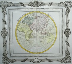 Eastern Hemisphere, Australia, Asia, Africa, Europe map Desnos / Brion, 1767 - £158.46 GBP