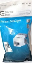 Commercial Electric Cat-6 Jack in White (25-Pack) - Fast Shipping!!! - $39.00