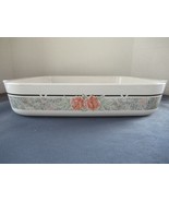 Corning Ware casserole roaster Silk &amp; Roses rectangle 12&quot; long  1991 A-2... - $25.43