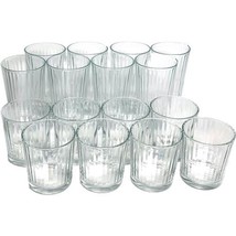 Gibson 16pc Home Moonstone Glass Double Old Fashion and Tumbler Set - £51.72 GBP