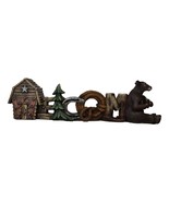 Western Welcome Sign Barn Horseshoe Pine Tree Ropes Cowboy Cow Desktop F... - £20.72 GBP